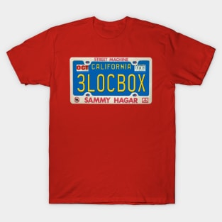 Sammy Hagar - Three Lock Box License Plate T-Shirt
